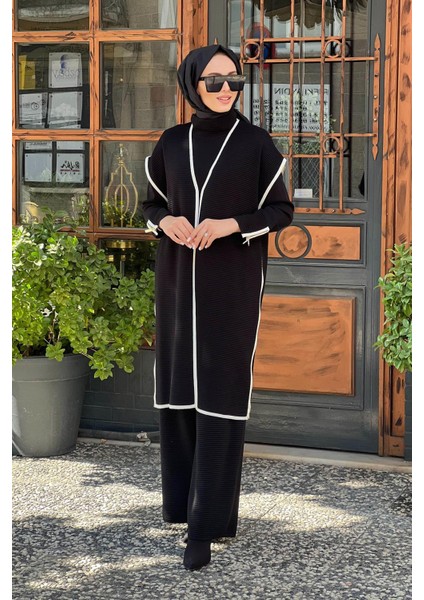 Triko Yelek T25K-1009 Siyah