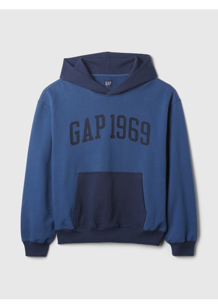 Erkek Koyu Mavi Gap Logo 1969 Colorblock Sweatshirt fiyatları