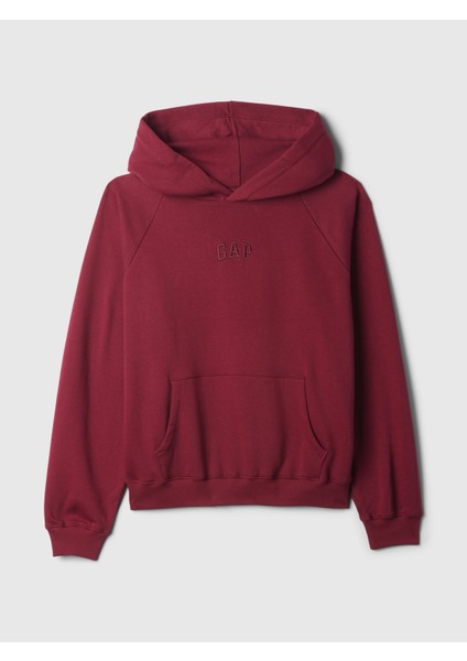 Kadın Bordo Gap Logo Vintage Soft Kapüşonlu Sweatshirt