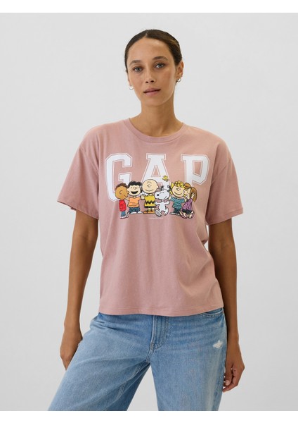 Kadın Pembe Grafikli T-Shirt