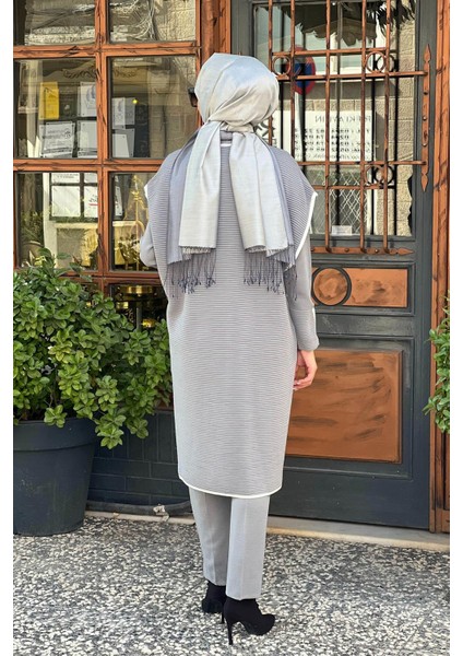 Triko Yelek T25K-1009 Gri