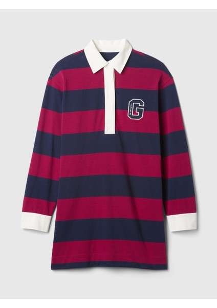 Kadın Kırmızı Gap Logo Polo Yaka Mini Elbise fiyatları