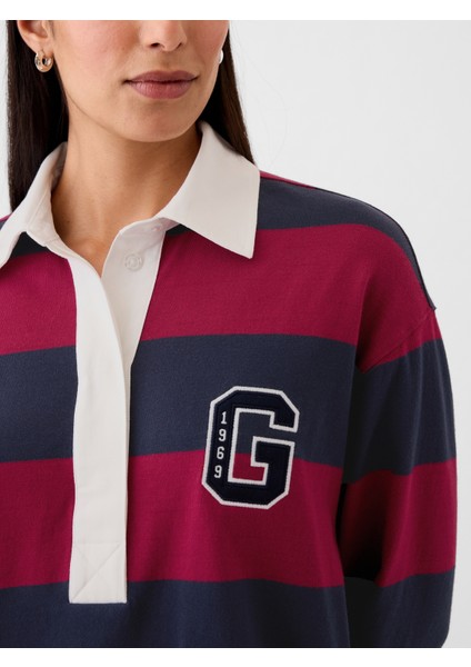 Kadın Kırmızı Gap Logo Polo Yaka Mini Elbise modelleri