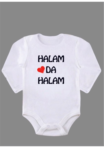 Uzun Kollu %100 Organik Pamuk Baskılı Bebek Body Çıtçıtlı Zıbın ZBN105