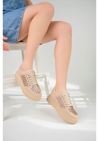 Dolgu Taban Taşlı Nut Kadın Ayakkabı fiyatları