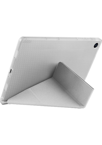 Samsung Galaxy Tab S6 Lite P610/P613/P615/P620 Uyumlu Kılıf Kalem Bölmeli Üçgen Standlı Tablet Kılıf