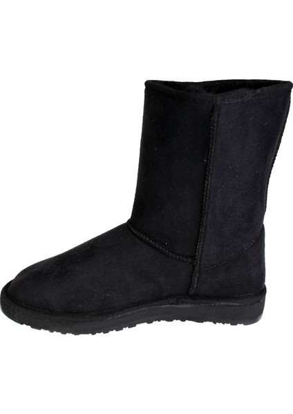 Tesas Orta Boy Kadın Peluşlu Bot Siyah modelleri