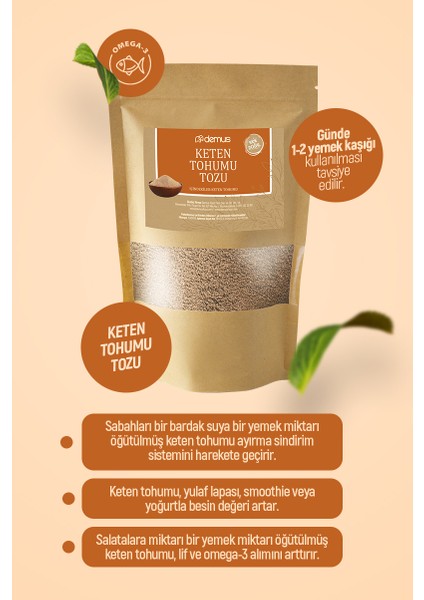 Keten Tohumu Tozu Öğütülmüş 1000 gr