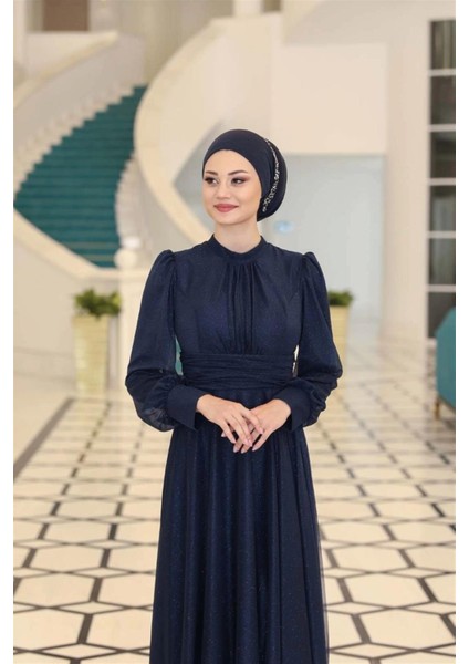 Kübra Abiye Lacivert SN76 modelleri