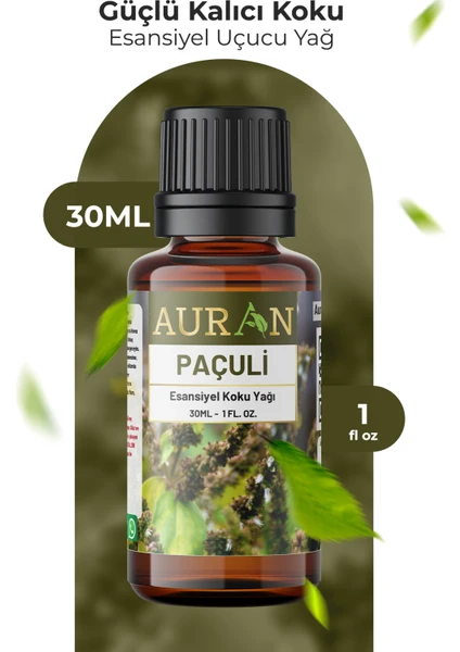 Paçuli Esansiyel Uçucu Koku Yağı Difüzör Esansı Buhurdanlık Yağı Aromaterapi Yağı 30ml