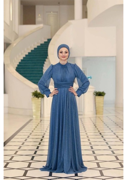 Kübra Abiye Indigo SN76