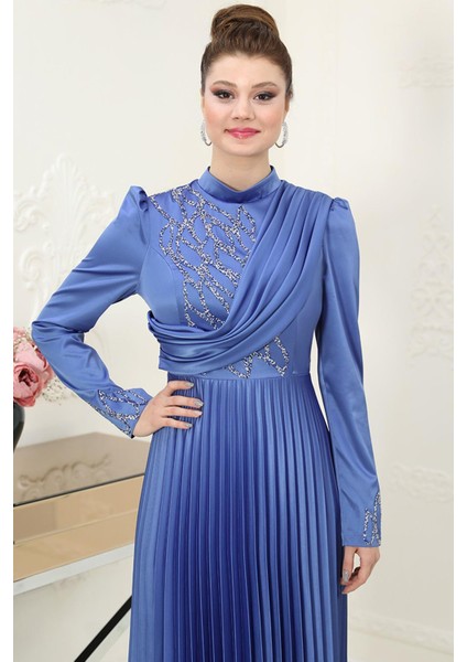 Orkide Abiye Indigo SN72
