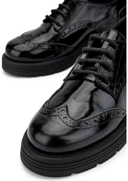 Kadın Deri Siyah Rugan Casual Ayakkabı 33 2006 Bn Ayk SK24-25 Sıyah Rgn fırsatları