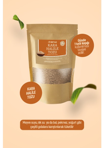 Kara Halile Tozu Öğütülmüş 250 gr