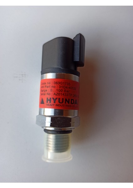 31Q4-40820 063G1735 100BAR Basınç Sensörü Anahtarı Için R210-5 R210-7 R210-9 Ekskavatör Onarım Yedek Parça modelleri