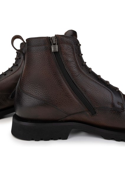 Erkek Hakiki Deri Kahverengi Casual Bot 510 FU1192AM Erk Bot SK24-25 Marrone fırsatları