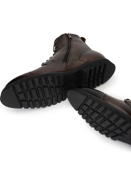 Erkek Hakiki Deri Kahverengi Casual Bot 510 FU1192AM Erk Bot SK24-25 Marrone indirimleri