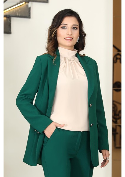 Atlas Ceket Pantolon Takım Zümrüt ELB60