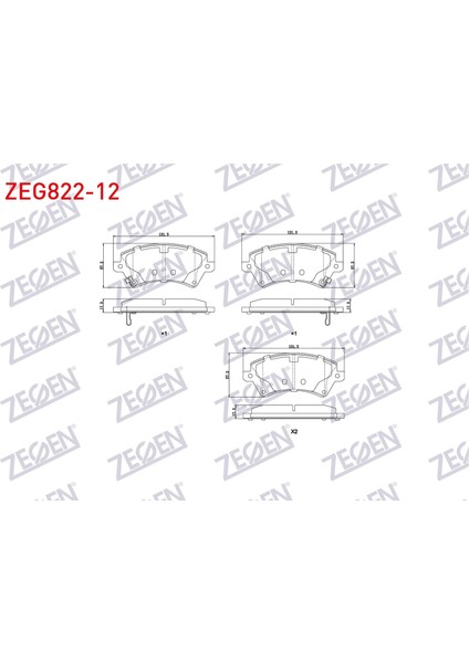 Fren Balata On Ikazlı Toyota Corolla 1.4 Vvt-I 2002-2007/ 1.6 Vvt-I 2002-2007/ 1.4 D-4d 2002-2007/ Corolla Verso 1.6 2004-2009/ 1.8 2004-2009/ 2.0 D-4d 2004-2009