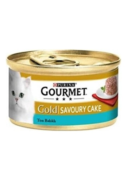 Gourmet Savoury Cake Ton Balıklı Kedi Konserve 12X85G