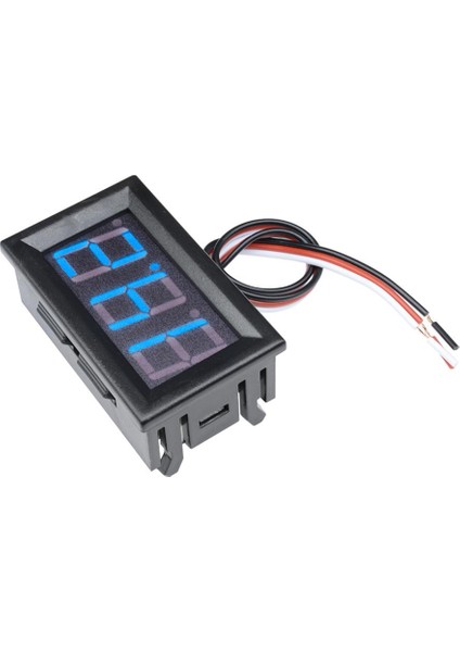 0.56 Inç Dc 0-30V Dijital Voltmetre Panel Tipi Mavi Renk 3 Telli