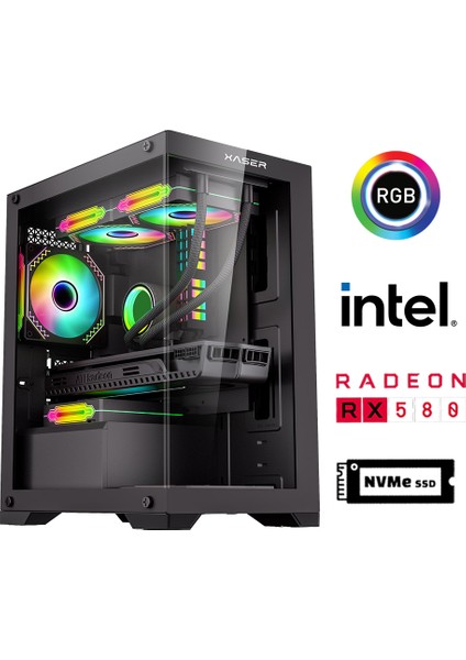 XSR929 I5 6400 16GB Ram 512GB M.2 Nvme SSD 8gb RX580 23.8" 165Hz Curved Oyuncu Bilgisayarı fiyatları