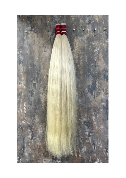 70 cm - Buz Platin - Ice Blonde - Mikro Kaynak - Gerçek İnsan Saçı - 200 adet 120 gr