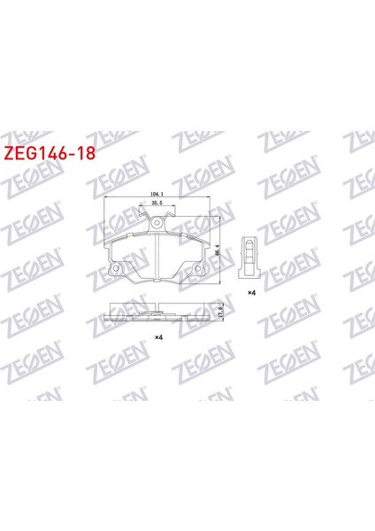 Fren Balata On Fıat Tempra 1.4 1992-1999/ 2.0i 1992-1999/ Tıpo 1.4i 1990-2000/ 1.6i 1990-2000/ Fıat Uno 70 1.4i 1994-2000/ Alfa Romeo 145 (930) 1.6 1994-2001/ 146 (930) 2.0 Tı 1994-2001