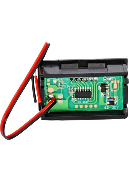 0.56 Inç Dc 0-100V Dijital Voltmetre Panel Tipi Kırmızı Renk 3 Telli