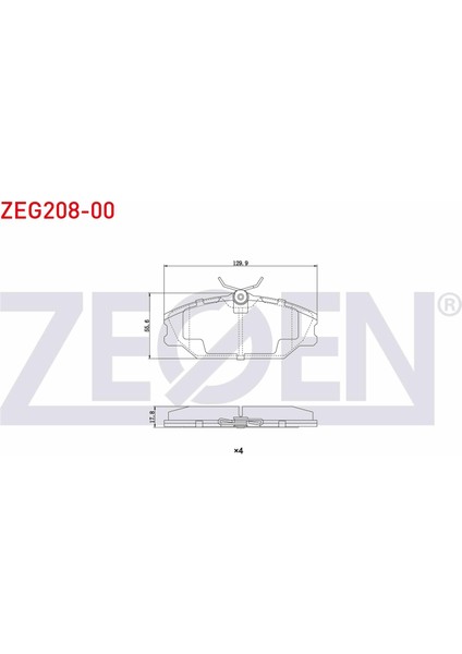 Fren Balata On Renault Megane I 1996-2003 / Laguna I 1993-2001 / Safrane 1992-2000 / Scenıc I 1999-2003