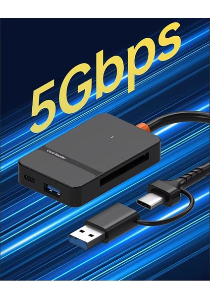 Çoklayıcı Adaptör 7 In 1 Usb/type-C To USB A, USB C Macbook Uyumlu Çevirici Adaptör Çok Portlu Çoklayıcı 7 In 1 USB Hub Tip C ADS-316