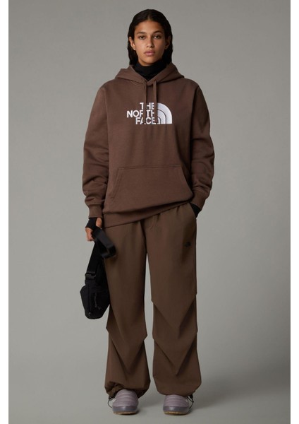 Kadın Drew Peak Pullover Hoodie Sweatshirt Kahverengi modelleri