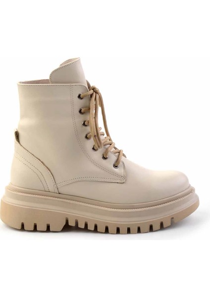 Bej Deri Kadın Bot & Bootie K02040870103 fiyatları