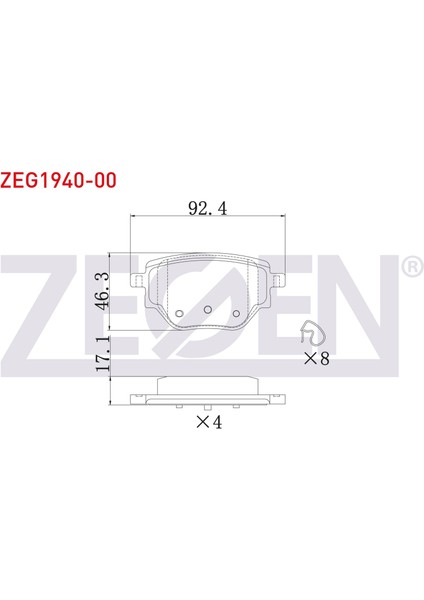 Fren Balatası Arka Peugeot 208 Iı - 2008 Iı 1.2 Puretech - 1.5 Bluehdı 2019- / Opel Corsa F 1.2 - 1.5 D 2019-