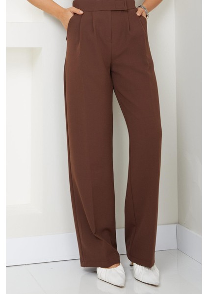 Cırtlı Pantolon Kahverengi HM2486