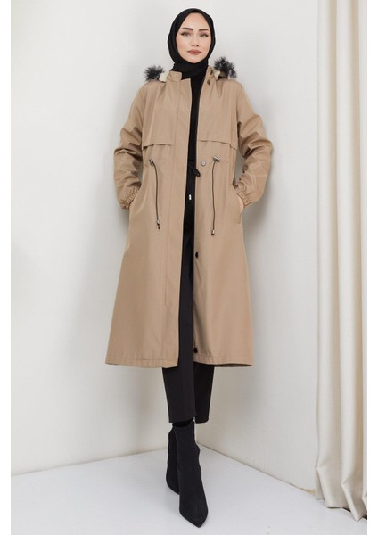 Allerli Içi Kürklü Bondit Mont Vizon HM2330