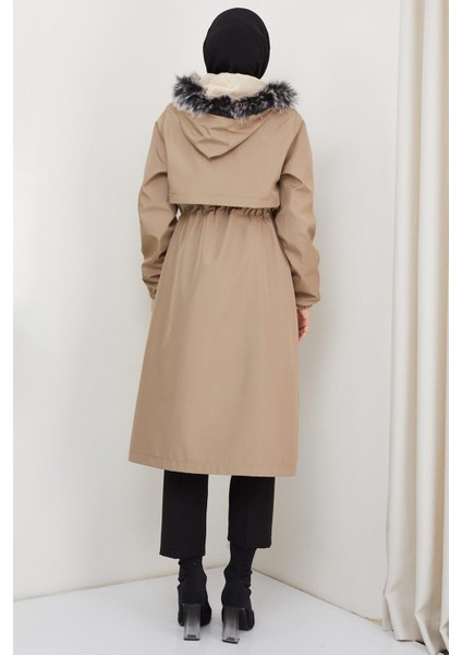 Allerli Içi Kürklü Bondit Mont Vizon HM2330 indirimleri