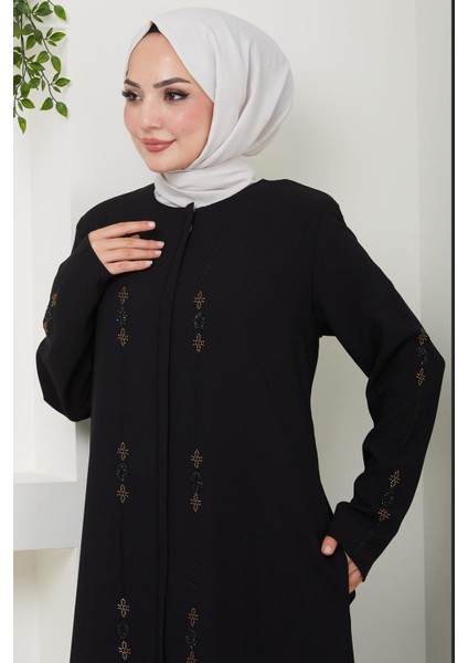 Simge Taşlı Ferace Siyah HM2480 modelleri