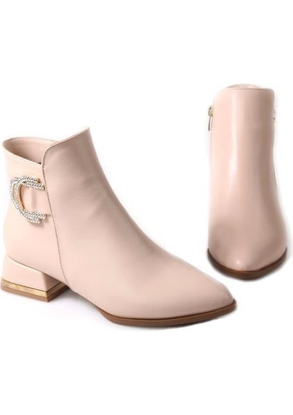Dnz 03008 Kadın 3,5 Cm Topuklu Bot