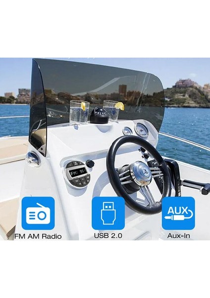 Yuvarlak USB Girişli Bluetoothlu Marine Teyp indirimleri