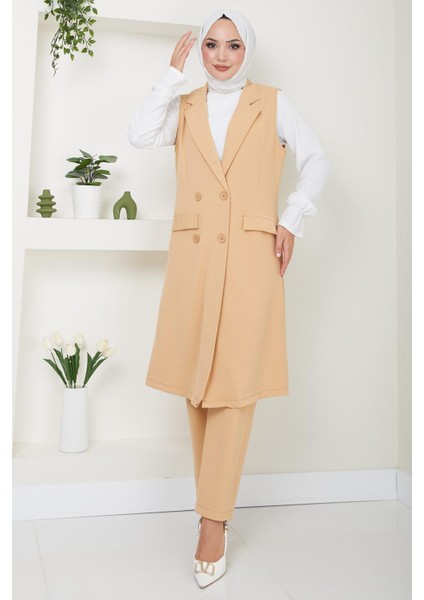 Yelekli Ikili Takım Camel HM2497 modelleri