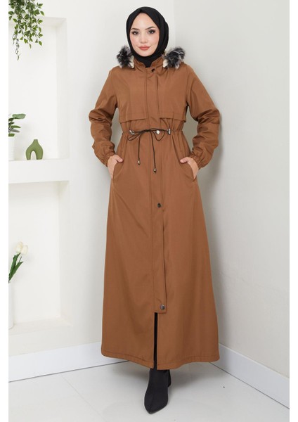 Içi Kürklü Tam Boy Bondit Mont Taba HM2331 fiyatları