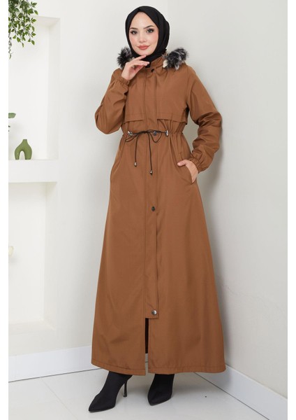 Içi Kürklü Tam Boy Bondit Mont Taba HM2331 modelleri