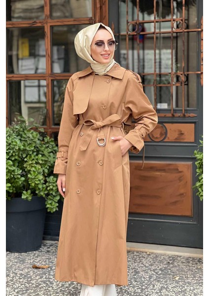 HILAY Uzun Trençkot HLY0125K103.002 Camel