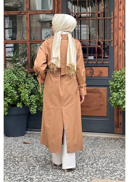 HILAY Uzun Trençkot HLY0125K103.002 Camel