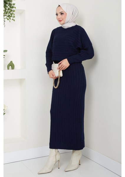 Jile Bluz Triko Takım Lacivert HM2551 fiyatları