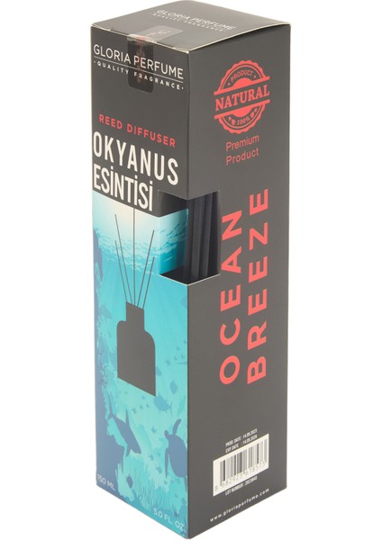 Ocean Breeze Bambu Çubuklu Oda Kokusu - Şeffaf - 150 ml