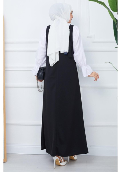 Nehir Örme Jile Elbise Siyah HM2389 indirimleri