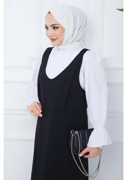 Nehir Örme Jile Elbise Siyah HM2389 fiyatları