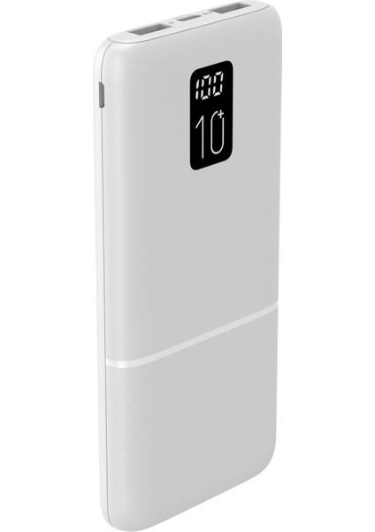 Type-C / 2 USB / 3 Port Çıkış / Output 2.1A LED Ekranlı Slim 10000MAH Powerbank